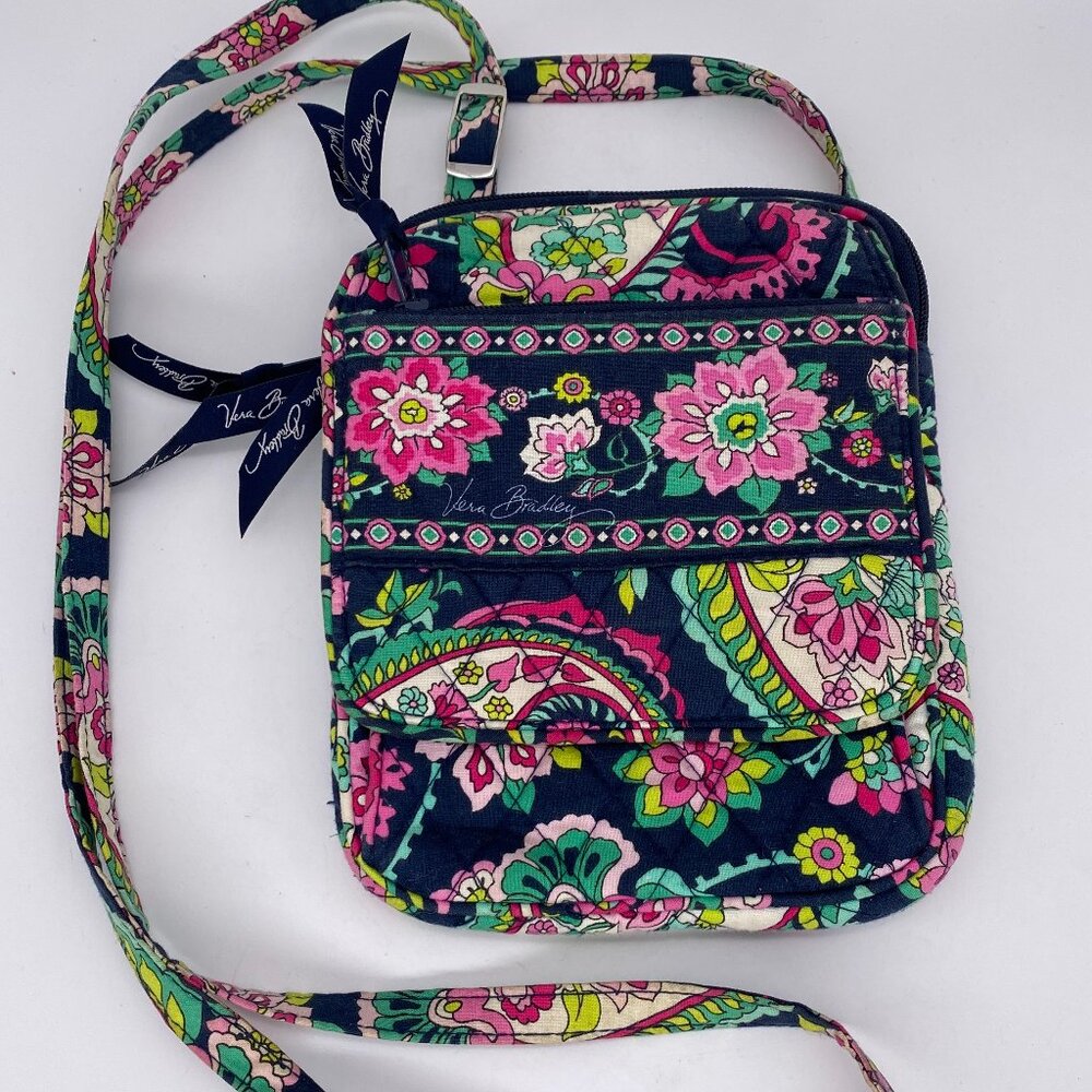 Vera Bradley Bag Mini Hipster Crossbody Petal Paisley Adjustable Strap Purse